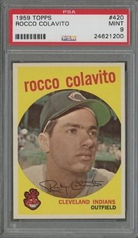 1959 Topps #420 Rocco Colavito - PSA MINT 9 